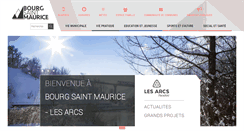Desktop Screenshot of bourgsaintmaurice.fr