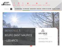 Tablet Screenshot of bourgsaintmaurice.fr